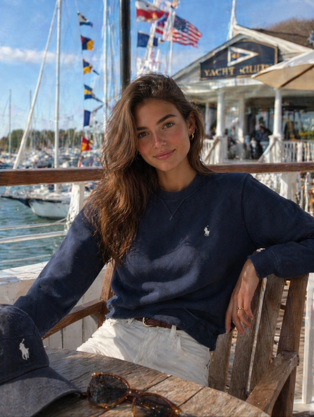 Polo by Ralph Lauren Navy Logo Crewneck Sweatshirt